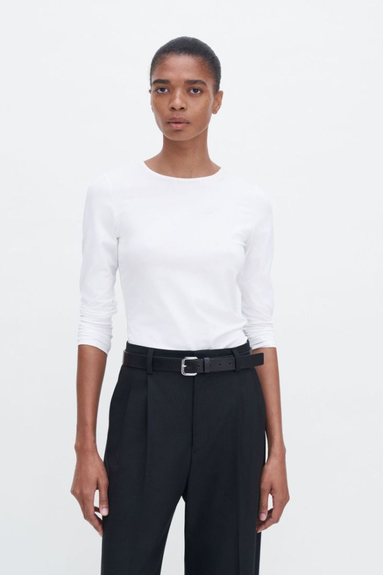 Wash inside out with similar colours - do not tumble dry 1009 WHITE